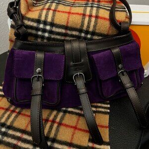 Burberry Prorsum Purple Suede Mini Bag NWT Auth Card Dust Bag